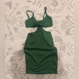 Never worn Green Cutout Dress